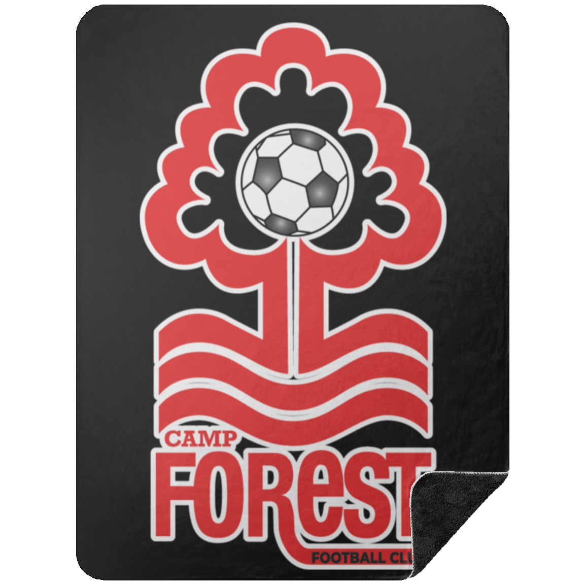 CFFC Premium Black Sherpa Blanket 60x80 - 931 Graphics