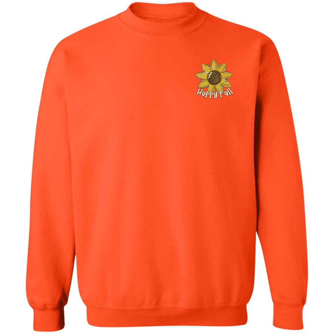 Happy Fall Scarecrow Gildan Crewneck Pullover Sweatshirt - 931 Graphics