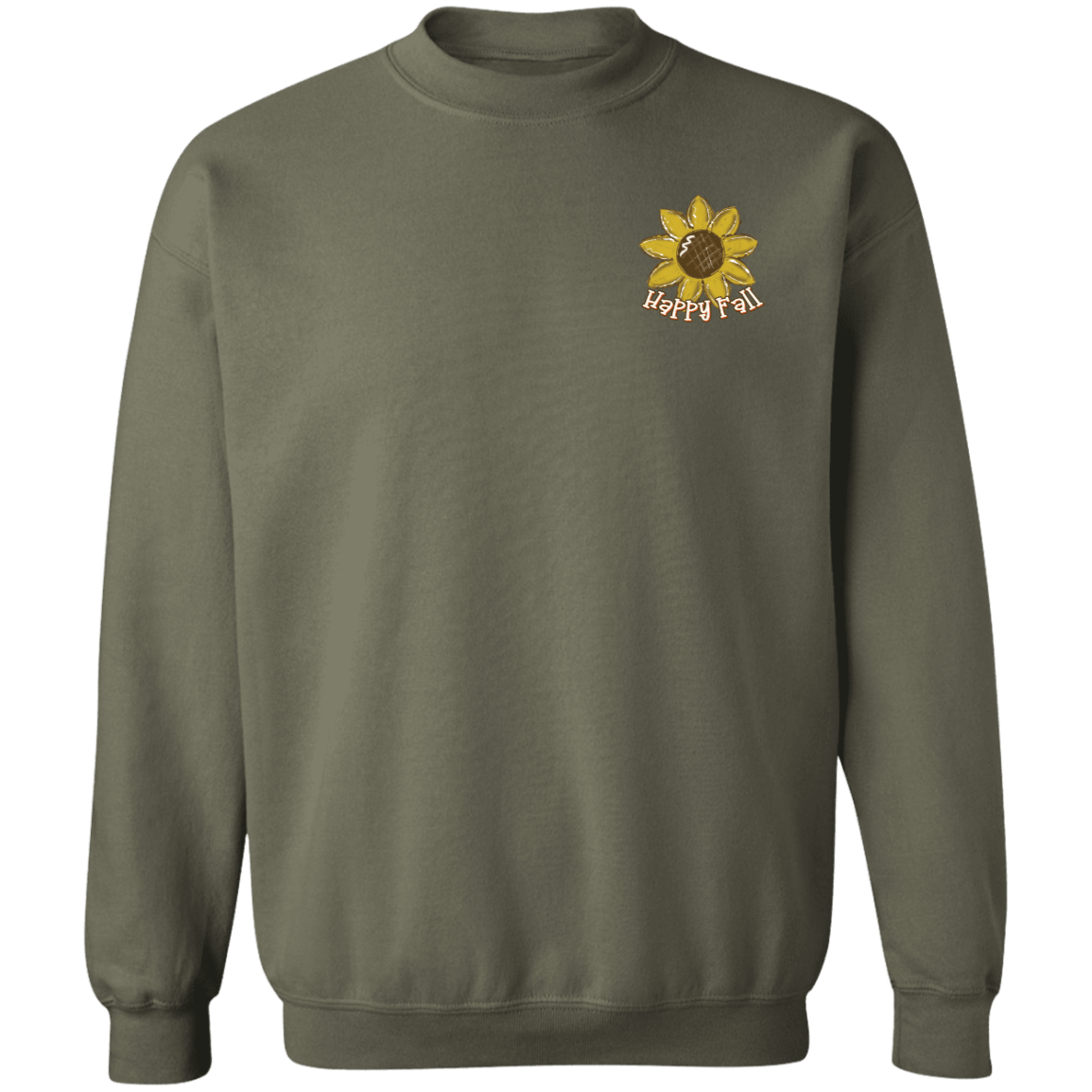 Happy Fall Scarecrow Gildan Crewneck Pullover Sweatshirt - 931 Graphics