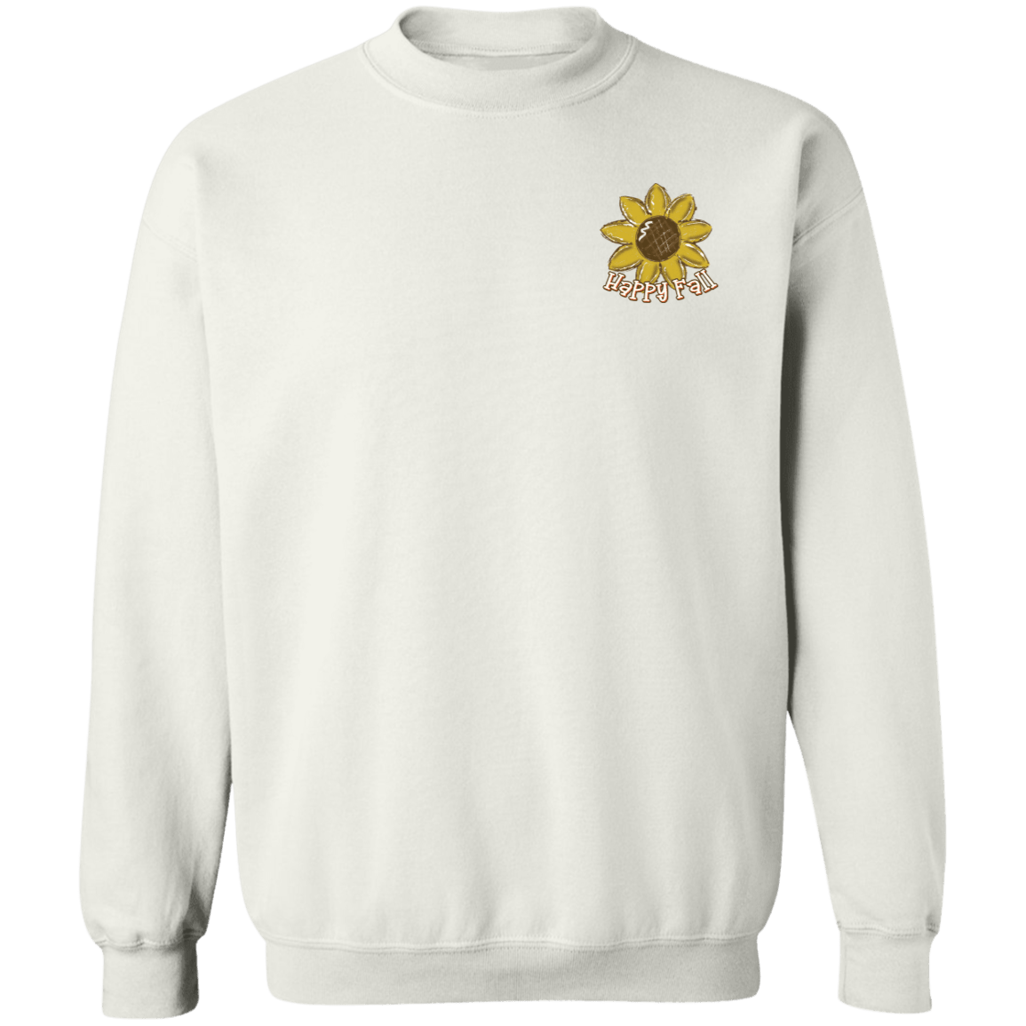 Happy Fall Scarecrow Gildan Crewneck Pullover Sweatshirt - 931 Graphics