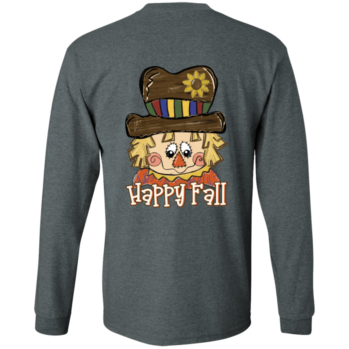 Happy Fall Scarecrow Gildan L/S Tee - 931 Graphics