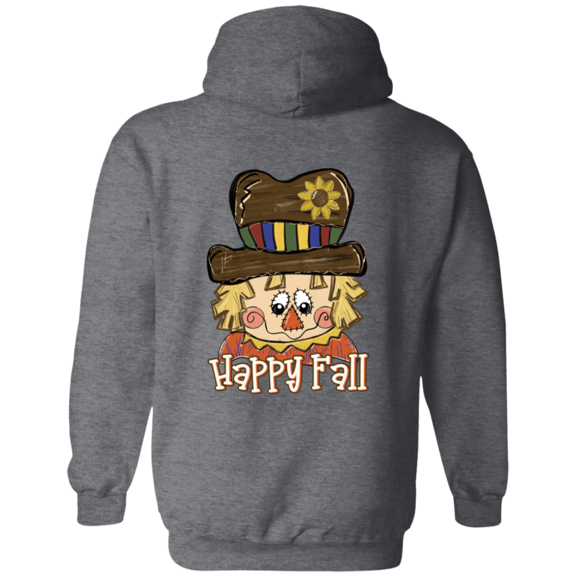 Happy Fall Scarecrow Gildan Pullover Hoodie - 931 Graphics