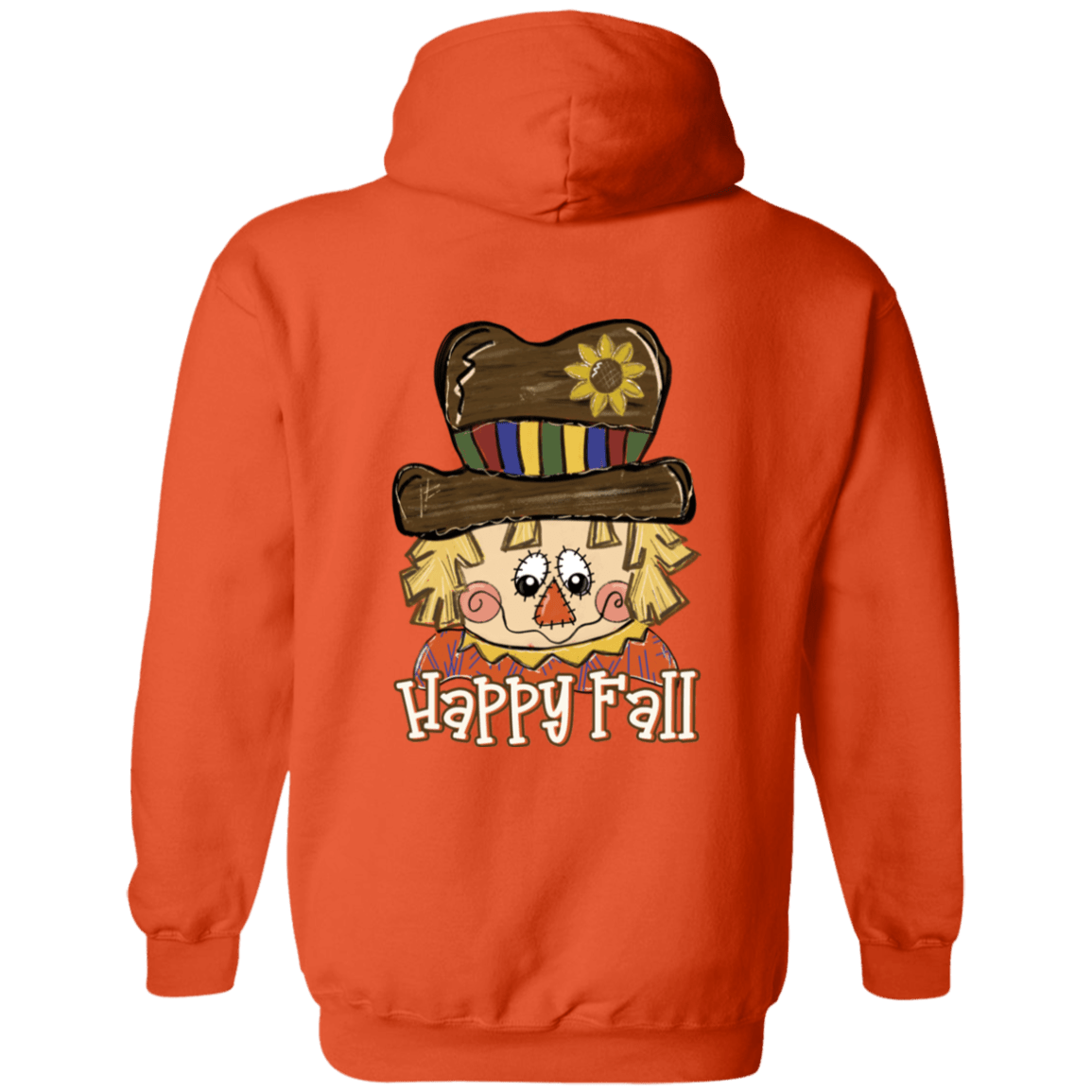 Happy Fall Scarecrow Gildan Pullover Hoodie - 931 Graphics