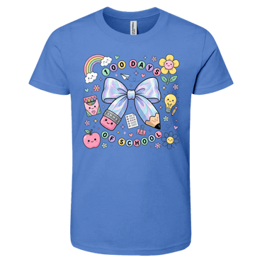 100 Days of School Bella + Canvas Kids SS T-Shirt - 931 Graphics