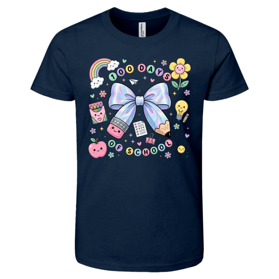 100 Days of School Bella + Canvas Kids SS T-Shirt - 931 Graphics