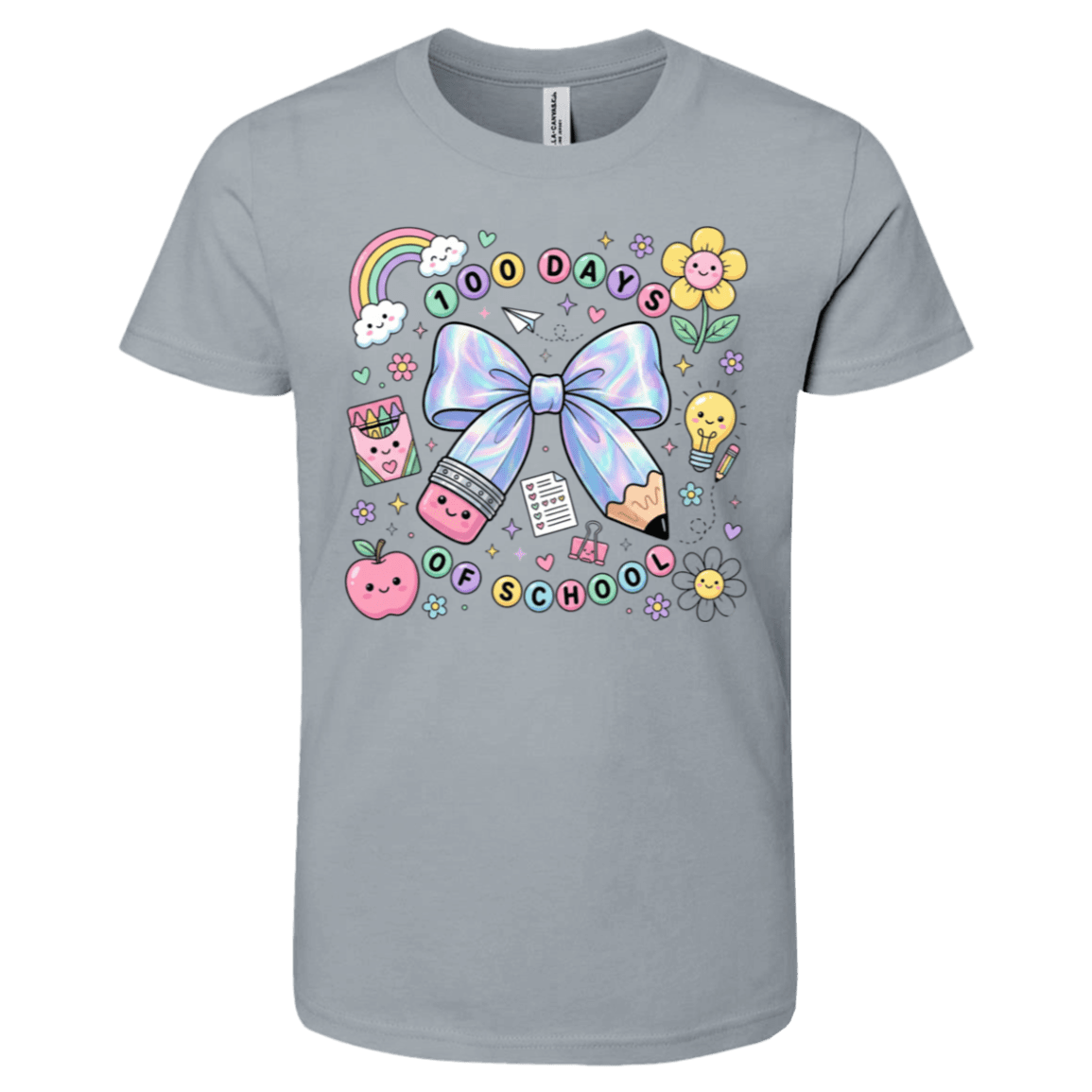 100 Days of School Bella + Canvas Kids SS T-Shirt - 931 Graphics