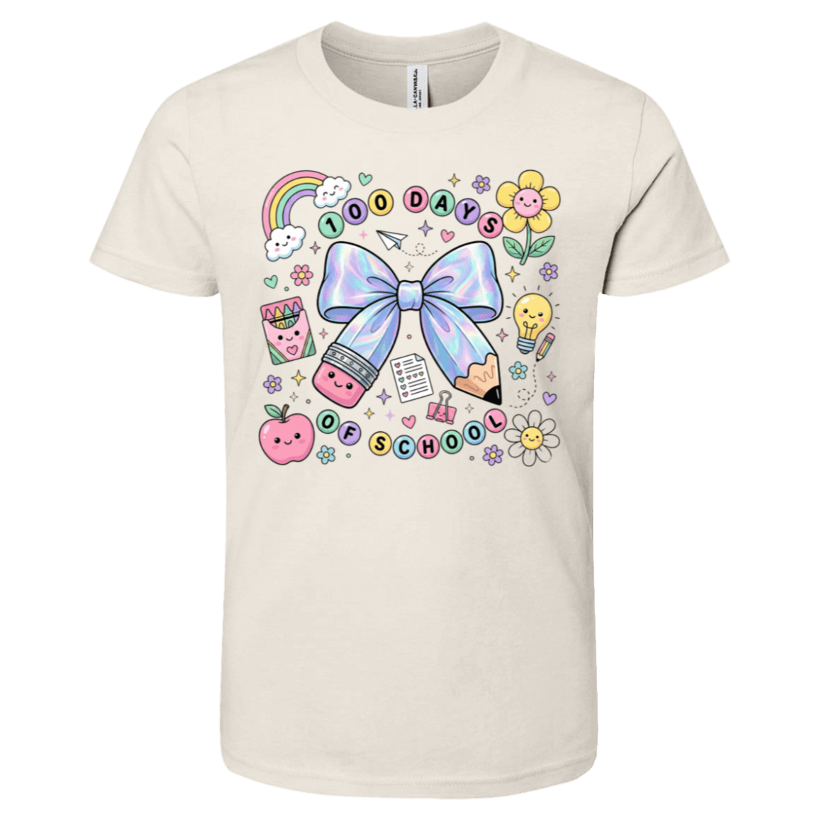 100 Days of School Bella + Canvas Kids SS T-Shirt - 931 Graphics