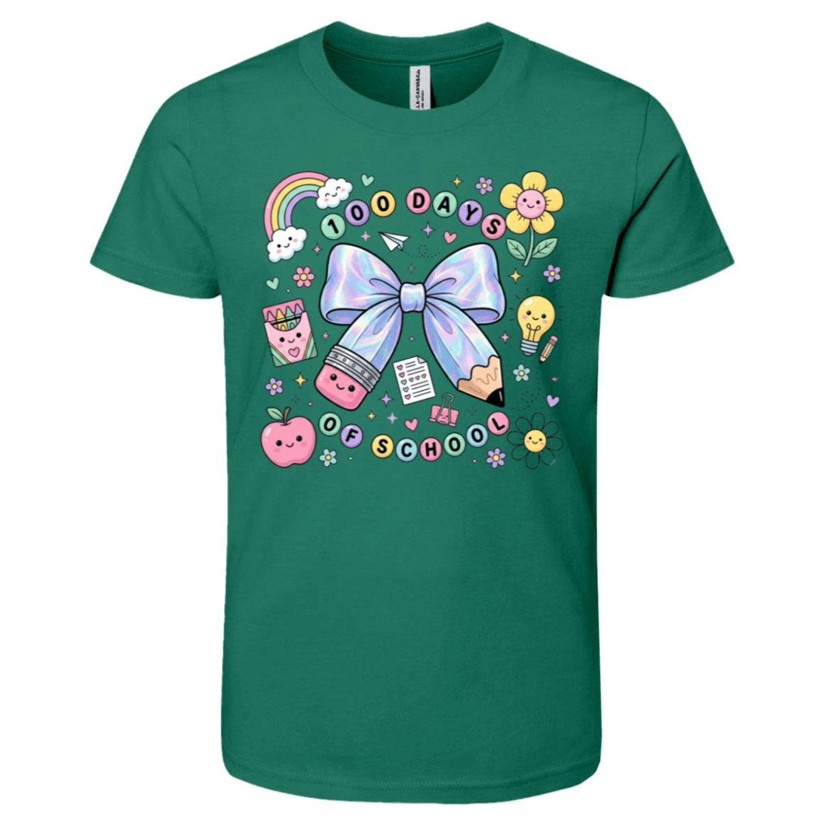 100 Days of School Bella + Canvas Kids SS T-Shirt - 931 Graphics