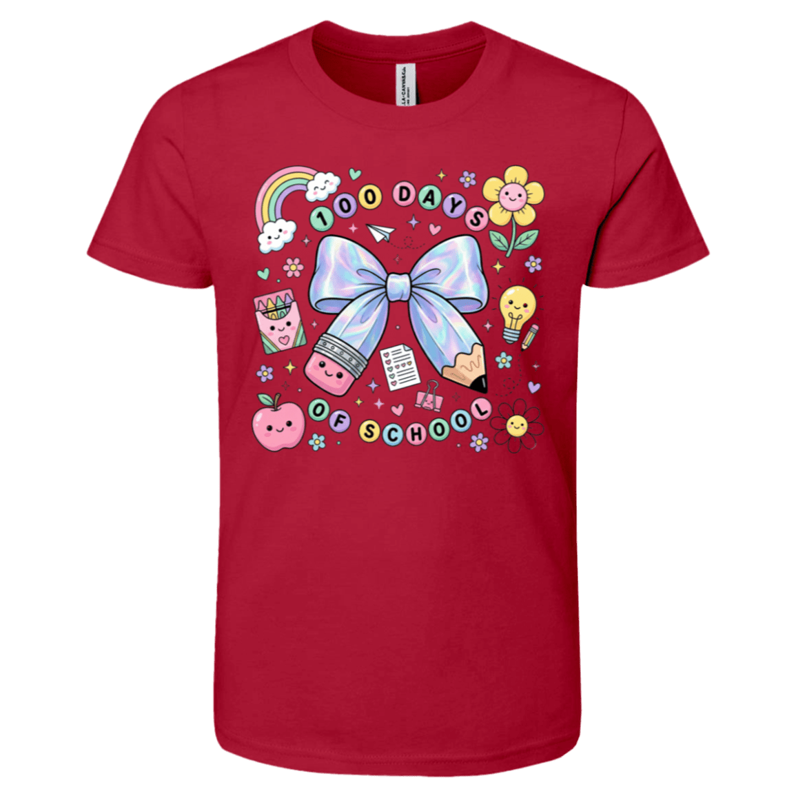 100 Days of School Bella + Canvas Kids SS T-Shirt - 931 Graphics