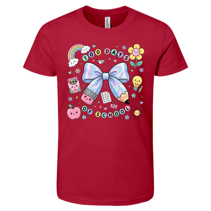 100 Days of School Bella + Canvas Kids SS T-Shirt - 931 Graphics