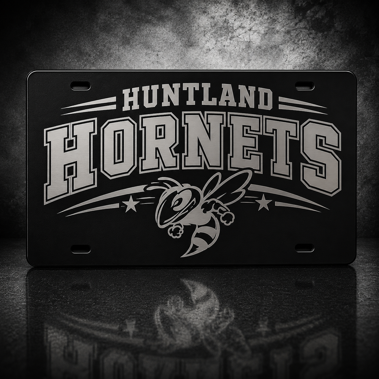 Huntland Laser Engraved License Plate