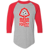 Adult Colorblock Raglan Jersey with CFFC Logo & White Outline - Busy Bee Graphix