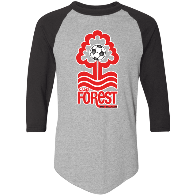 Adult Colorblock Raglan Jersey with CFFC Logo & White Outline - Busy Bee Graphix
