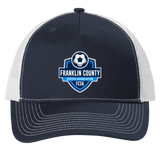 C405 Port Authority Snapback 5 - Panel Trucker Cap - 931 Graphics