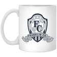 FC Soccer Crest 11 oz. White Mug - Busy Bee Graphix