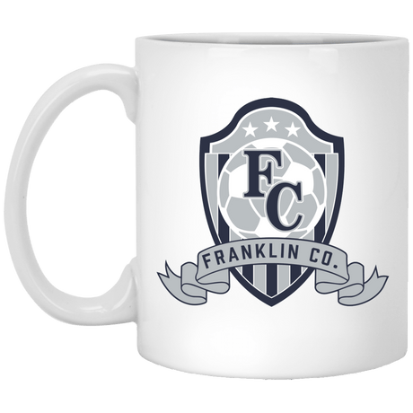 FC Soccer Crest 11 oz. White Mug - Busy Bee Graphix