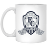 FC Soccer Crest 11 oz. White Mug - Busy Bee Graphix