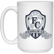FC Soccer Crest 15 oz. White Mug - Busy Bee Graphix