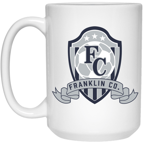 FC Soccer Crest 15 oz. White Mug - Busy Bee Graphix