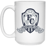 FC Soccer Crest 15 oz. White Mug - Busy Bee Graphix