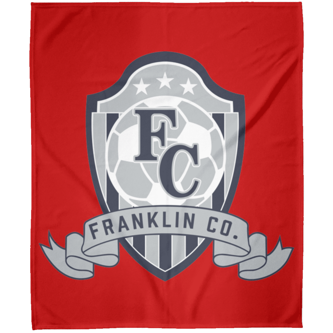 FC Soccer Crest Arctic Fleece Blanket 50x60 - Busy Bee Graphix