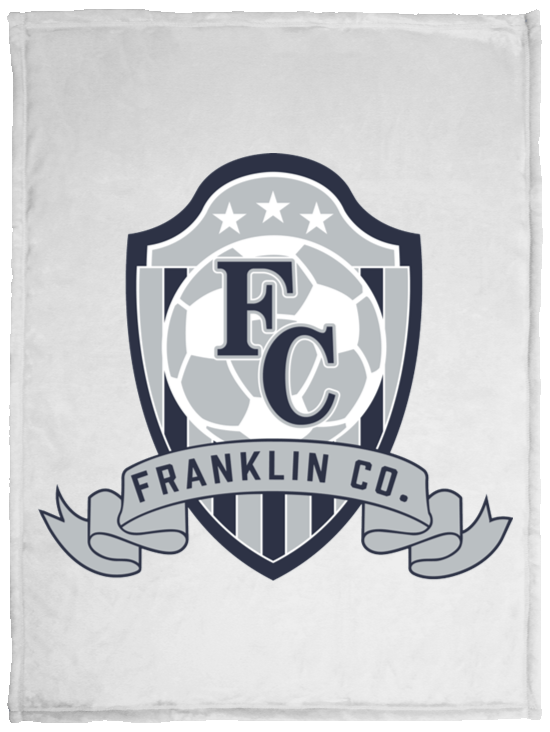 FC Soccer Crest Cozy Plush Fleece Blanket - 30x40 - Busy Bee Graphix