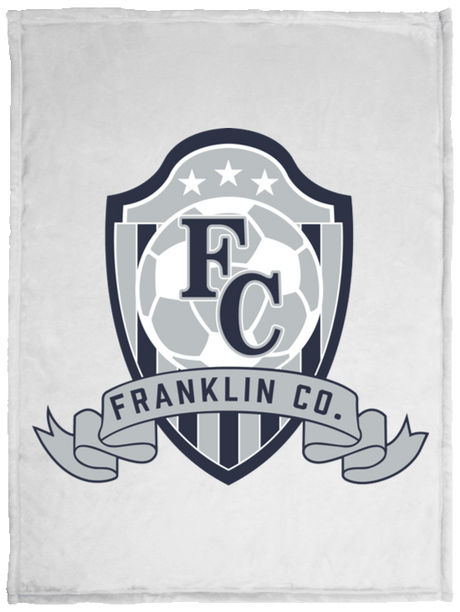 FC Soccer Crest Cozy Plush Fleece Blanket - 30x40 - Busy Bee Graphix