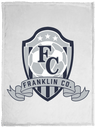 FC Soccer Crest Cozy Plush Fleece Blanket - 30x40 - Busy Bee Graphix