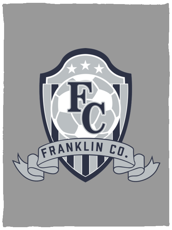 FC Soccer Crest Cozy Plush Fleece Blanket - 30x40 - Busy Bee Graphix