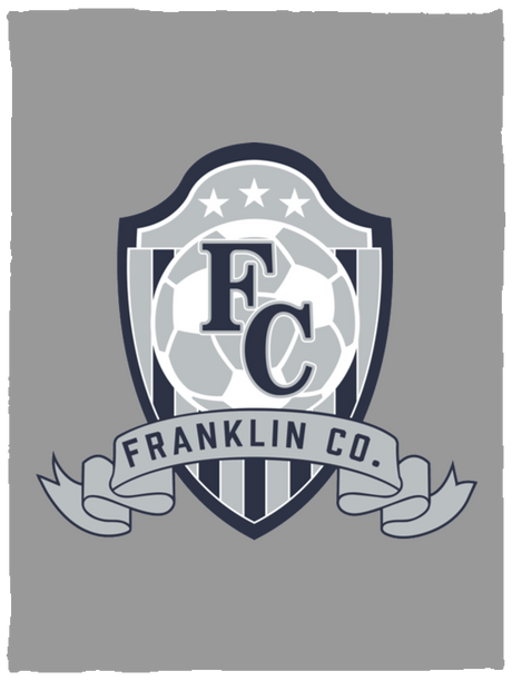 FC Soccer Crest Cozy Plush Fleece Blanket - 30x40 - Busy Bee Graphix