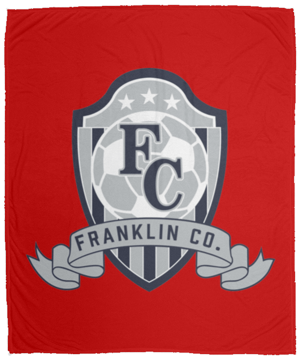 FC Soccer Crest Cozy Plush Fleece Blanket - 50x60 - Busy Bee Graphix