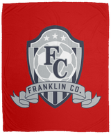 FC Soccer Crest Cozy Plush Fleece Blanket - 50x60 - Busy Bee Graphix