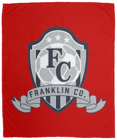 FC Soccer Crest Cozy Plush Fleece Blanket - 50x60 - Busy Bee Graphix