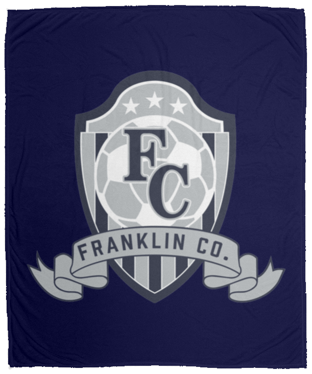 FC Soccer Crest Cozy Plush Fleece Blanket - 50x60 - Busy Bee Graphix