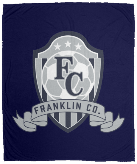 FC Soccer Crest Cozy Plush Fleece Blanket - 50x60 - Busy Bee Graphix