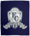 FC Soccer Crest Cozy Plush Fleece Blanket - 50x60 - Busy Bee Graphix