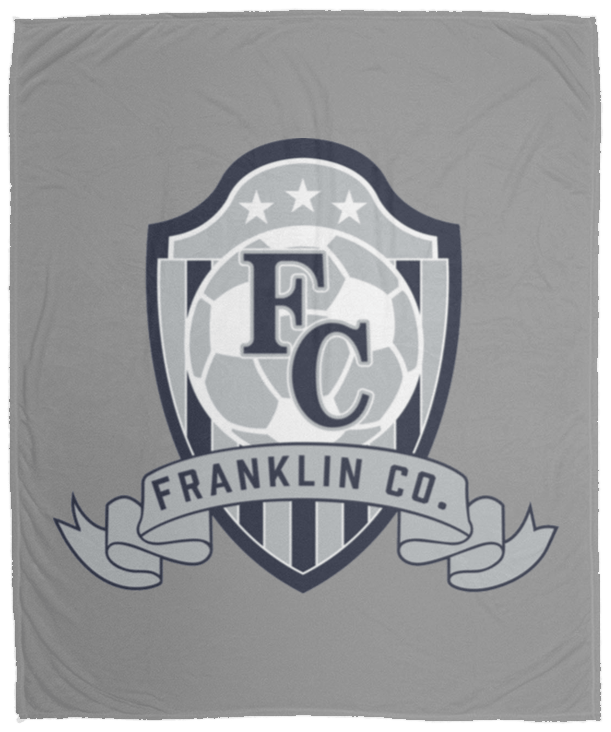FC Soccer Crest Cozy Plush Fleece Blanket - 50x60 - Busy Bee Graphix