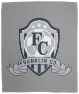FC Soccer Crest Cozy Plush Fleece Blanket - 50x60 - Busy Bee Graphix