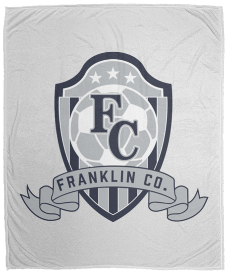 FC Soccer Crest Cozy Plush Fleece Blanket - 50x60 - Busy Bee Graphix