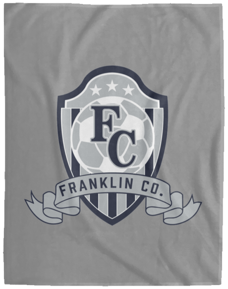 FC Soccer Crest Cozy Plush Fleece Blanket - 60x80 - Busy Bee Graphix