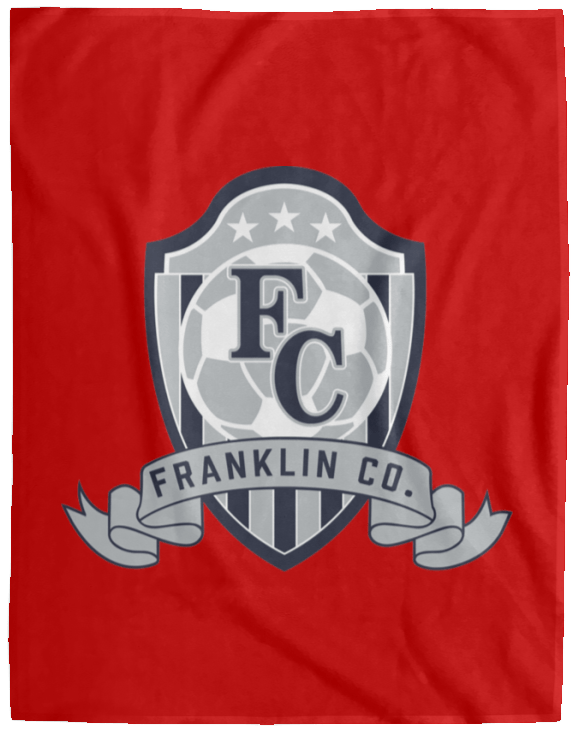 FC Soccer Crest Cozy Plush Fleece Blanket - 60x80 - Busy Bee Graphix