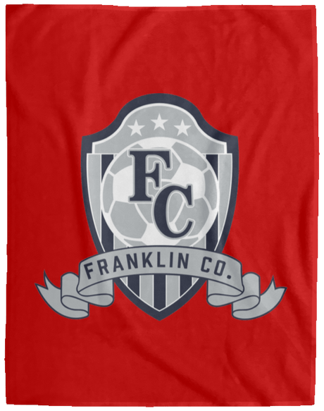 FC Soccer Crest Cozy Plush Fleece Blanket - 60x80 - Busy Bee Graphix