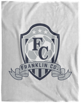 FC Soccer Crest Cozy Plush Fleece Blanket - 60x80 - Busy Bee Graphix