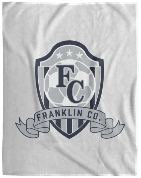 FC Soccer Crest Cozy Plush Fleece Blanket - 60x80 - Busy Bee Graphix