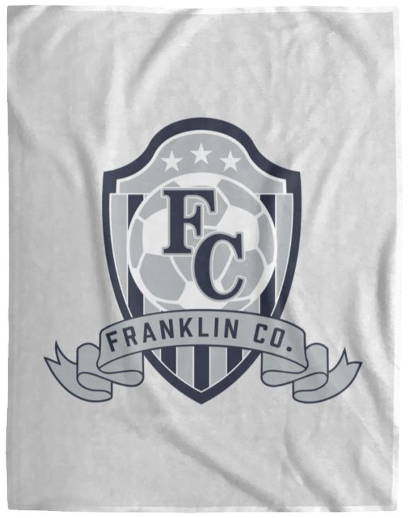 FC Soccer Crest Cozy Plush Fleece Blanket - 60x80 - Busy Bee Graphix