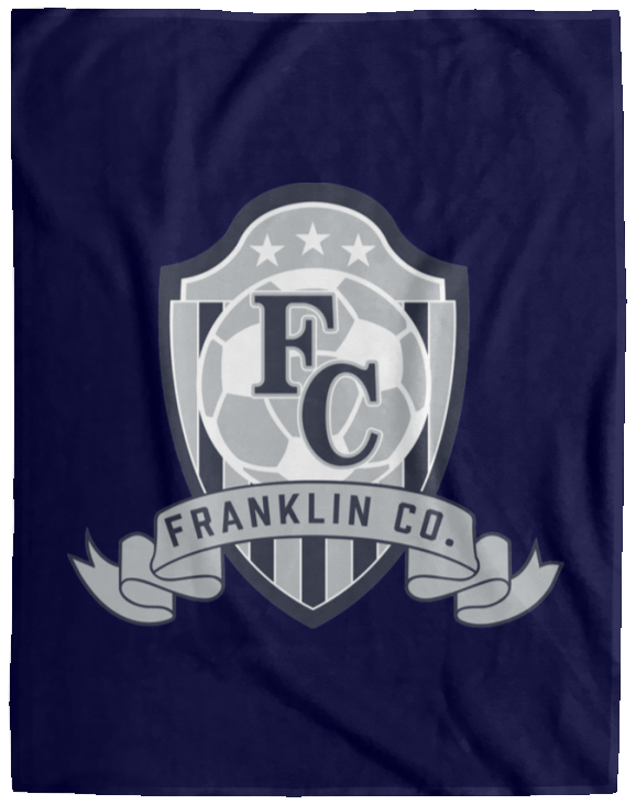FC Soccer Crest Cozy Plush Fleece Blanket - 60x80 - Busy Bee Graphix