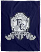 FC Soccer Crest Cozy Plush Fleece Blanket - 60x80 - Busy Bee Graphix