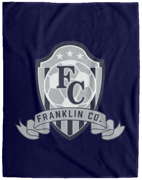 FC Soccer Crest Cozy Plush Fleece Blanket - 60x80 - Busy Bee Graphix