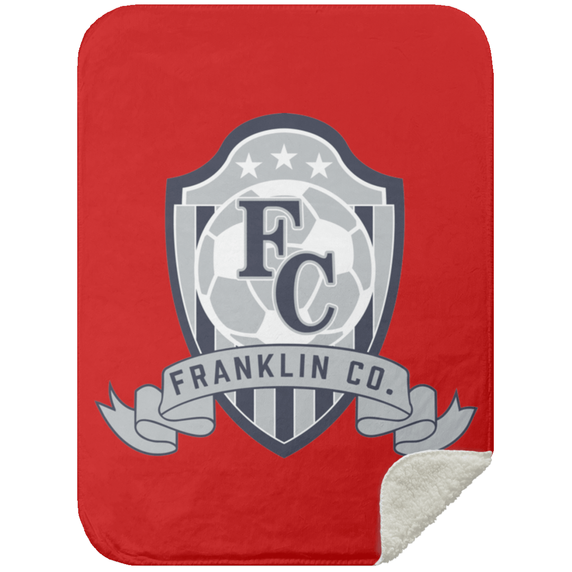 FC Soccer Crest Mink Sherpa Blanket 30x40 - Busy Bee Graphix