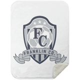 FC Soccer Crest Mink Sherpa Blanket 30x40 - Busy Bee Graphix